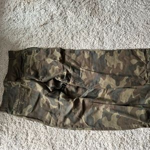 Wide Leg Zara Camo Pants